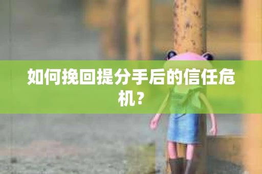 如何挽回提分手后的信任危机？