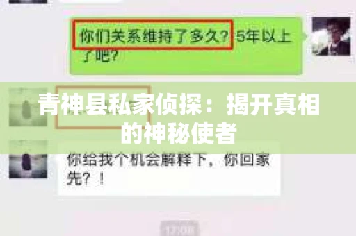 青神县私家侦探：揭开真相的神秘使者