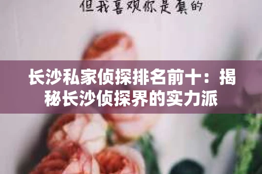 长沙私家侦探排名前十：揭秘长沙侦探界的实力派