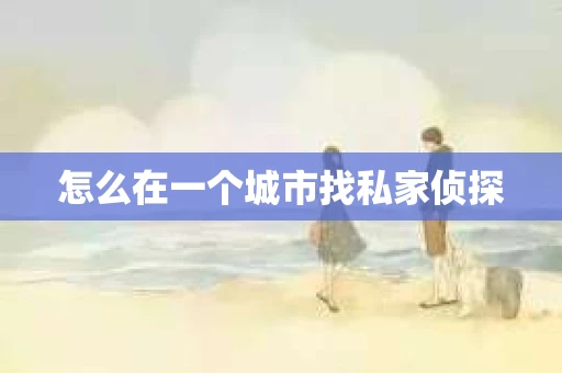 怎么在一个城市找私家侦探