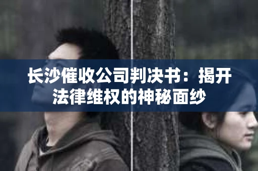 长沙催收公司判决书：揭开法律维权的神秘面纱