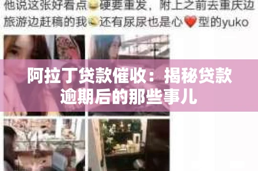 阿拉丁贷款催收：揭秘贷款逾期后的那些事儿