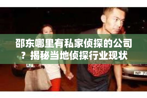 邵东哪里有私家侦探的公司？揭秘当地侦探行业现状