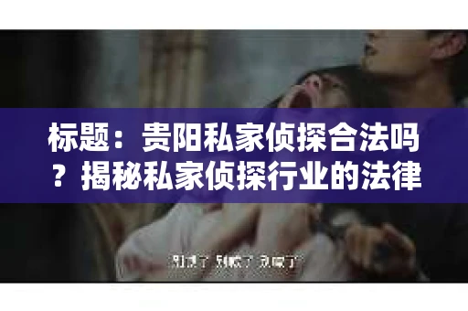 标题：贵阳私家侦探合法吗？揭秘私家侦探行业的法律边界