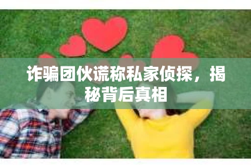 诈骗团伙谎称私家侦探，揭秘背后真相