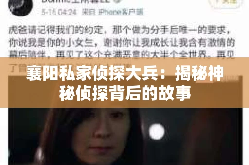 襄阳私家侦探大兵：揭秘神秘侦探背后的故事