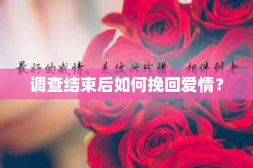 调查结束后如何挽回爱情? 调查结束后如何挽回爱情?