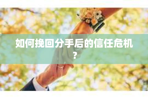 如何挽回分手后的信任危机? 如何挽回分手后的信任危机?