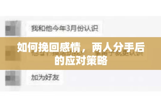 如何挽回感情,两人分手后的应对策略 如何挽回感情,两人分手后的应对策略