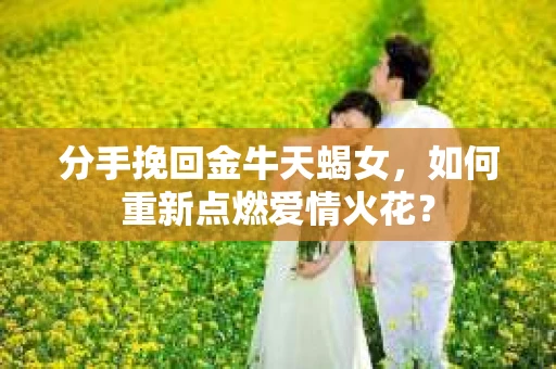 分手挽回金牛天蝎女，如何重新点燃爱情火花？